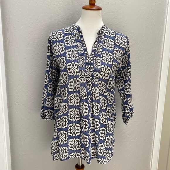 Original Roberta Roller Rabbit Tunic small blue white - Picture 3 of 8